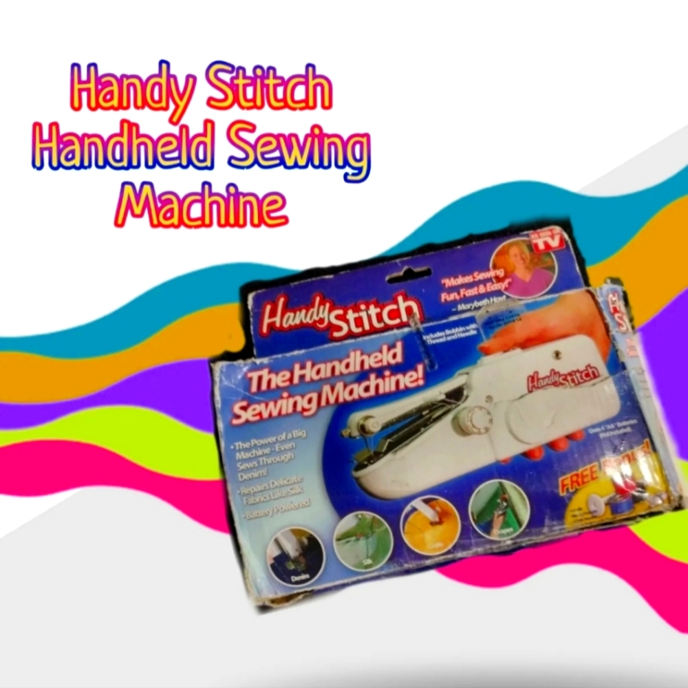 As Seen On Tv - Handy Stitch Portable Handheld Sewing Machine + 25 Extra Threads